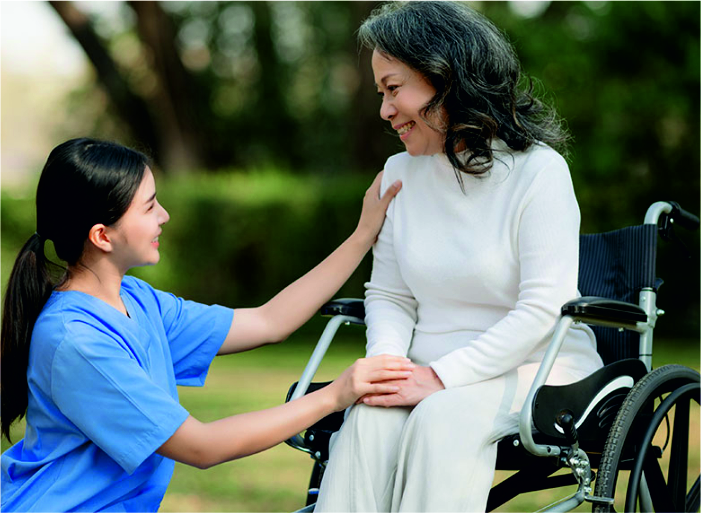 Assistance with daily living activities